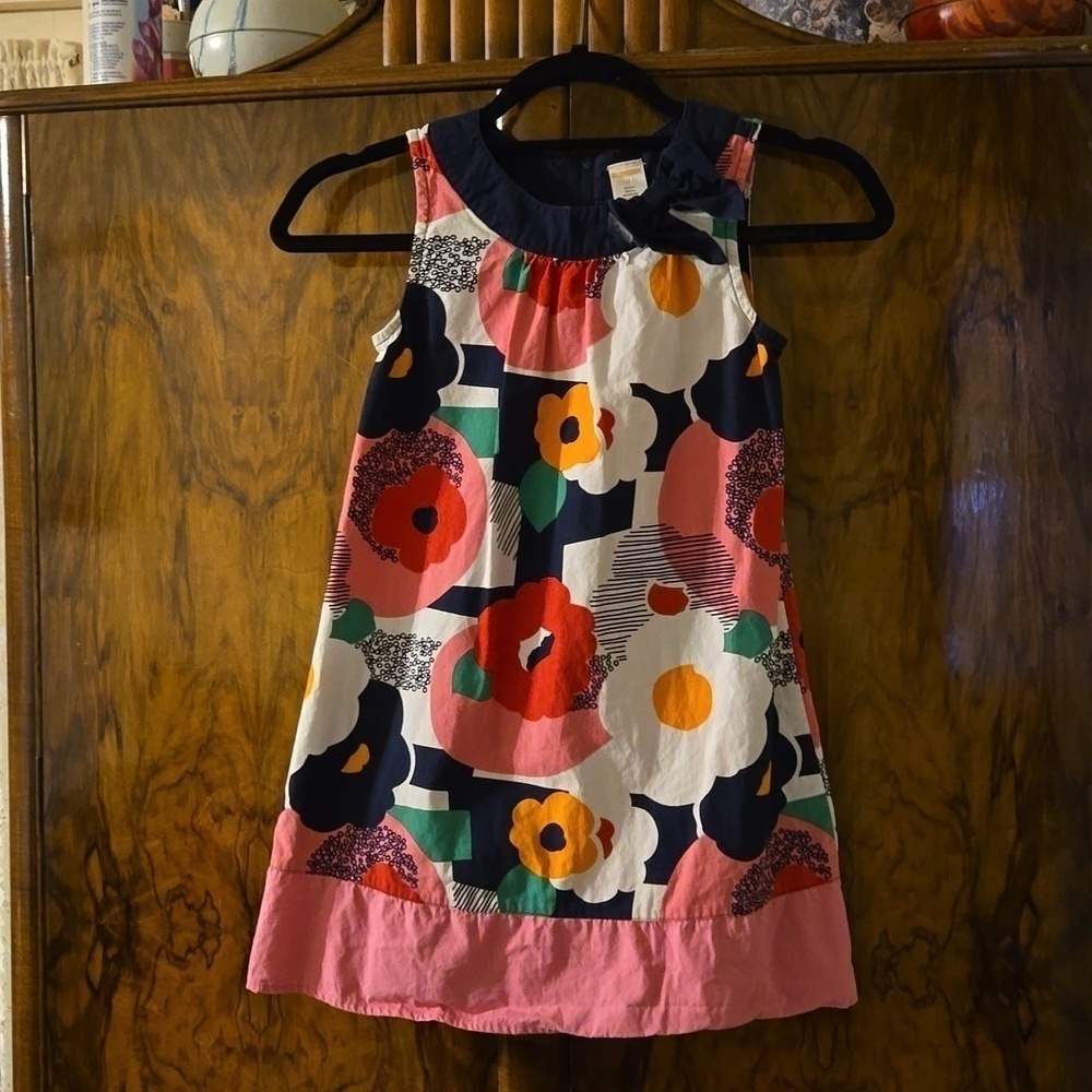 Gymboree Girls Floral Cotton Dress Size 8